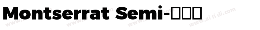 Montserrat Semi字体转换